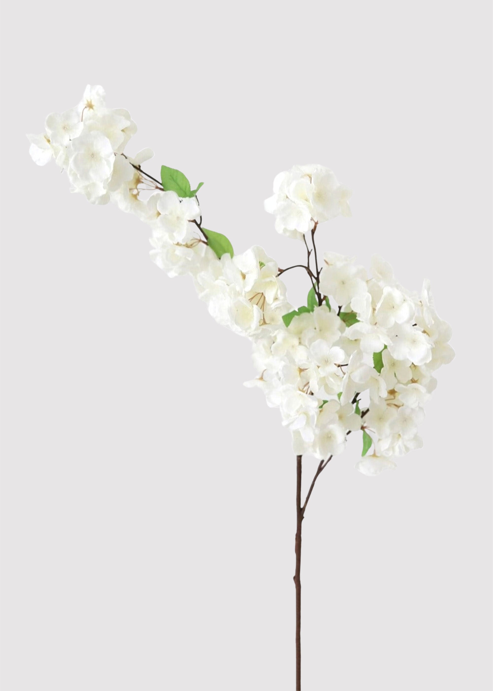 Cream Artificial Cherry Blossom Stem for Vase Styling