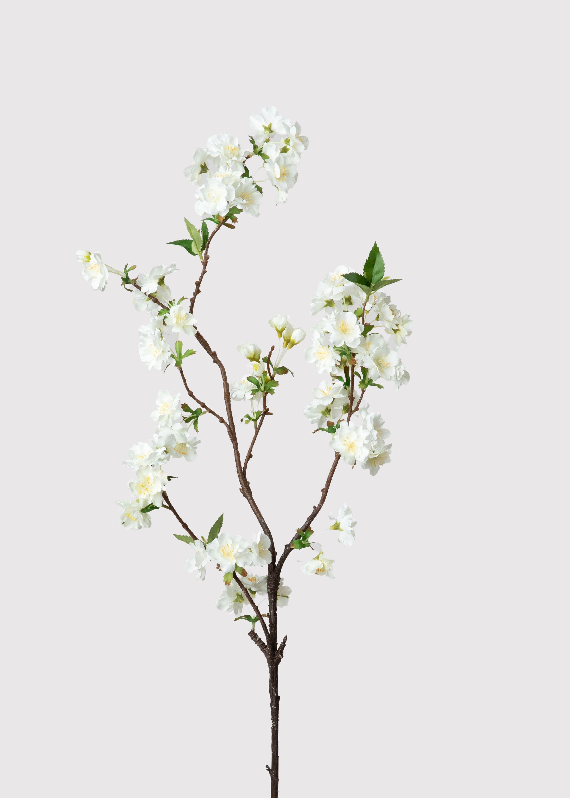 Cream Artificial Cherry Blossom Branch for Vase Styling