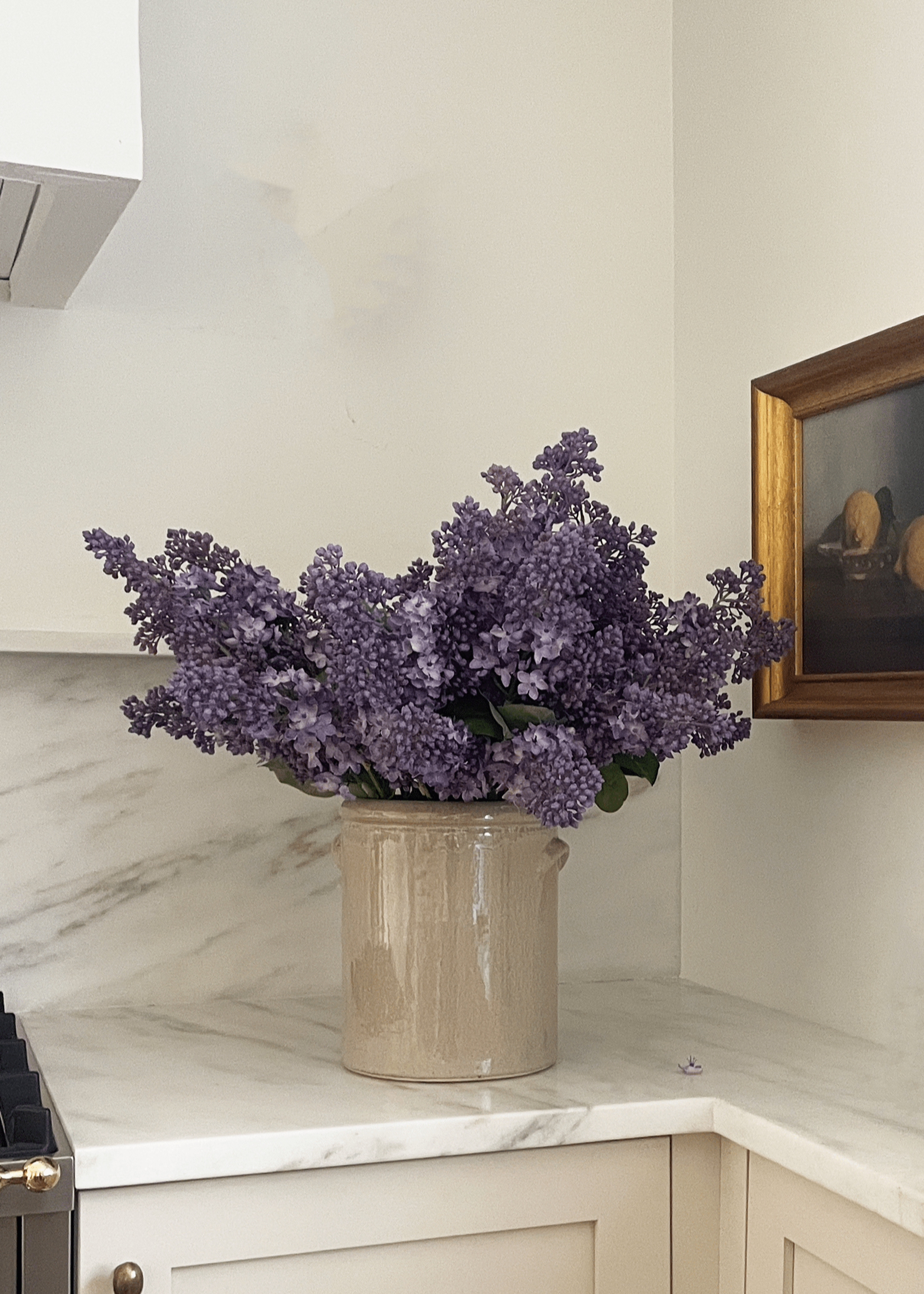 Purple Artificial Lilac Stem for Table Centerpiece