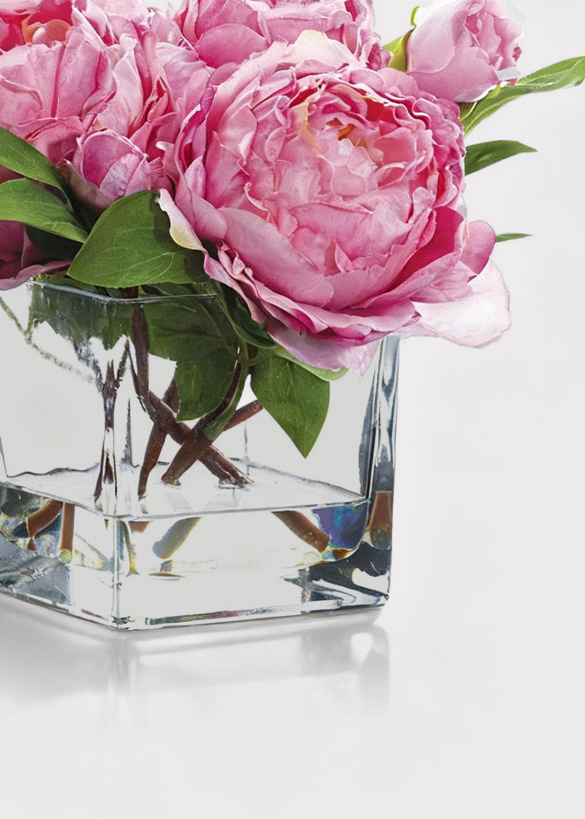 Pink Artificial Peony Arrangement for Entryway Arrangement