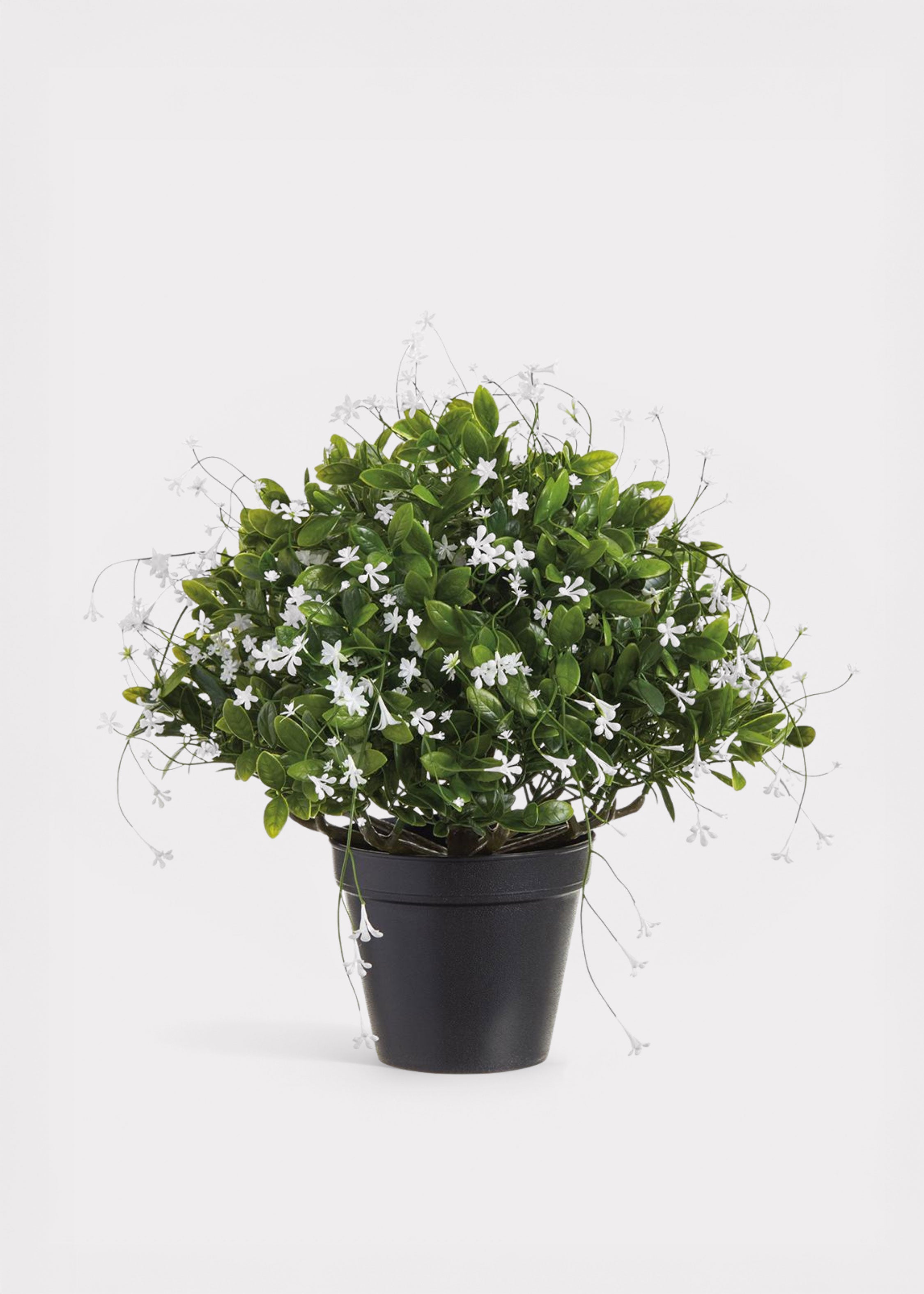 Green Artificial Outdoor Boxwood and Baby'S Breath Potted for Vase Styling
