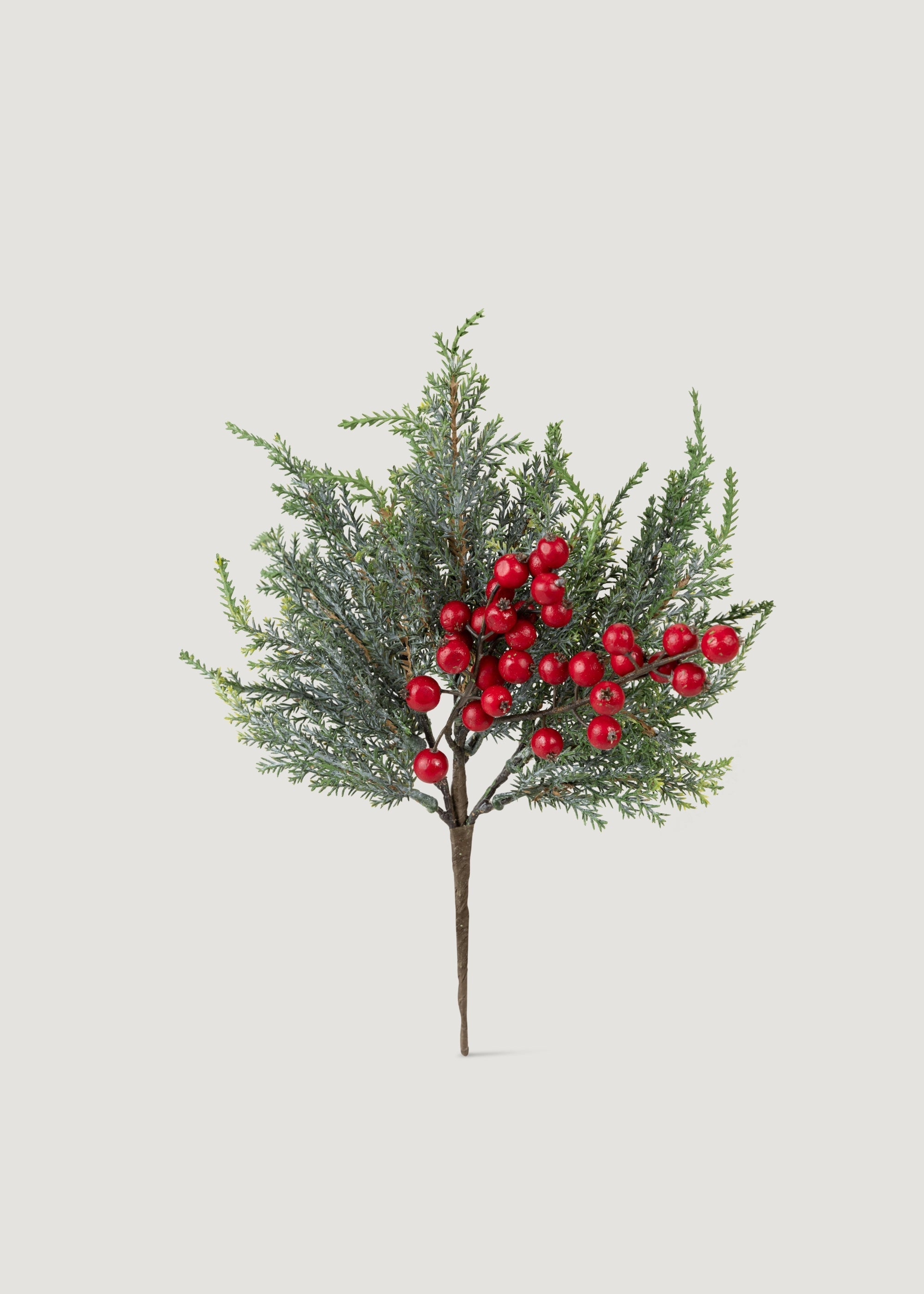 Red Artificial Cedar Pick for Vase Styling