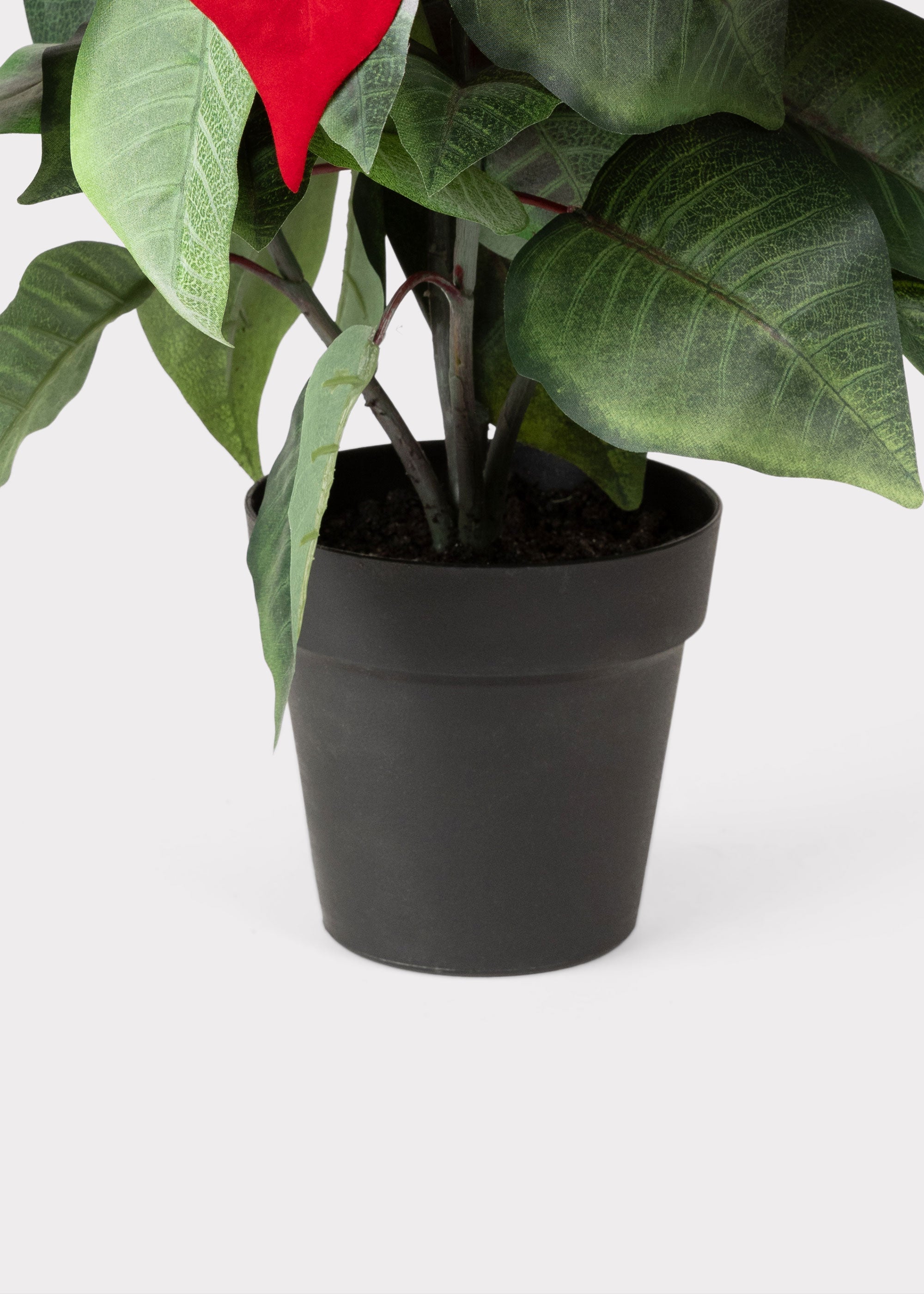 Red Artificial Poinsettia Tree for Table Centerpiece