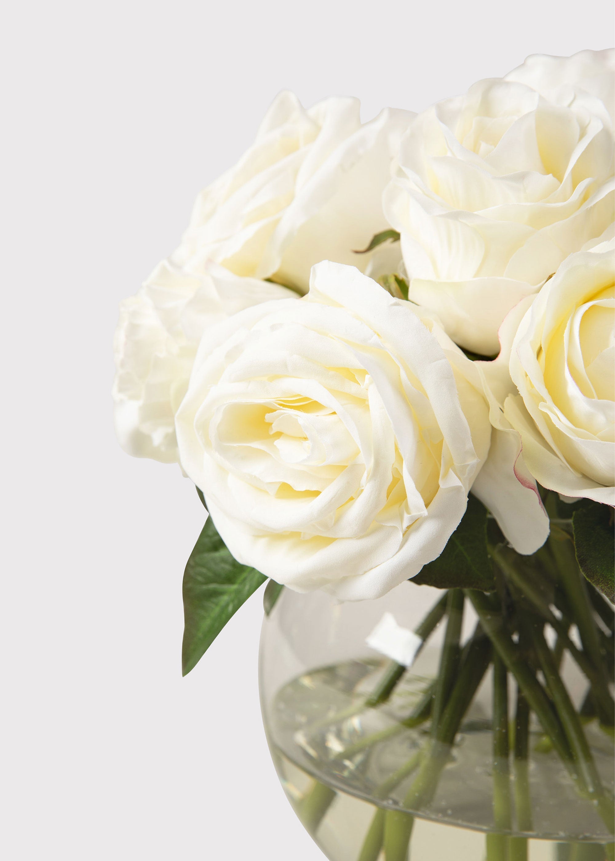 Cream Real Touch Artificial Rose Arrangement for Wedding Decor