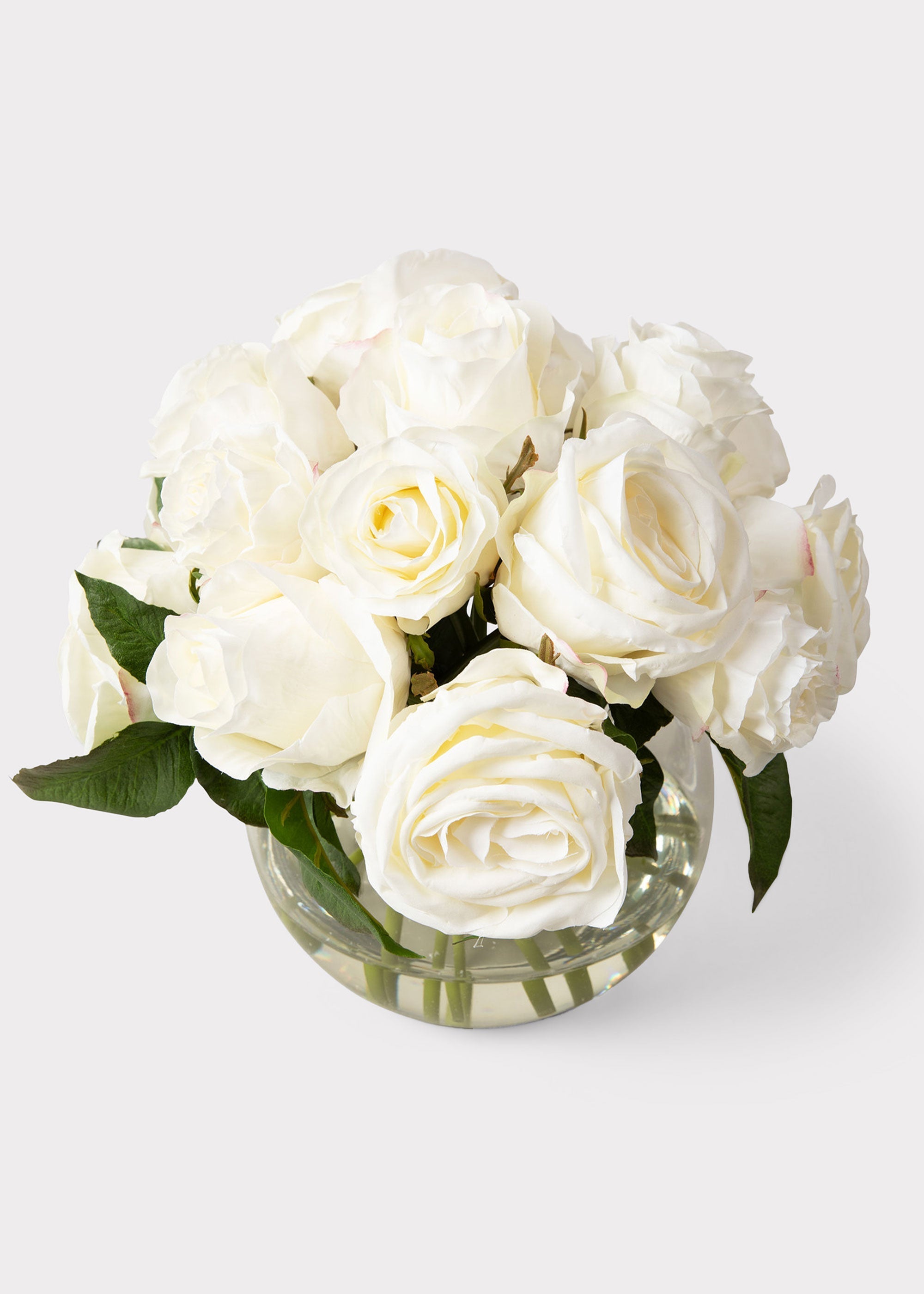 Cream Real Touch Artificial Rose Arrangement for Entryway Arrangement