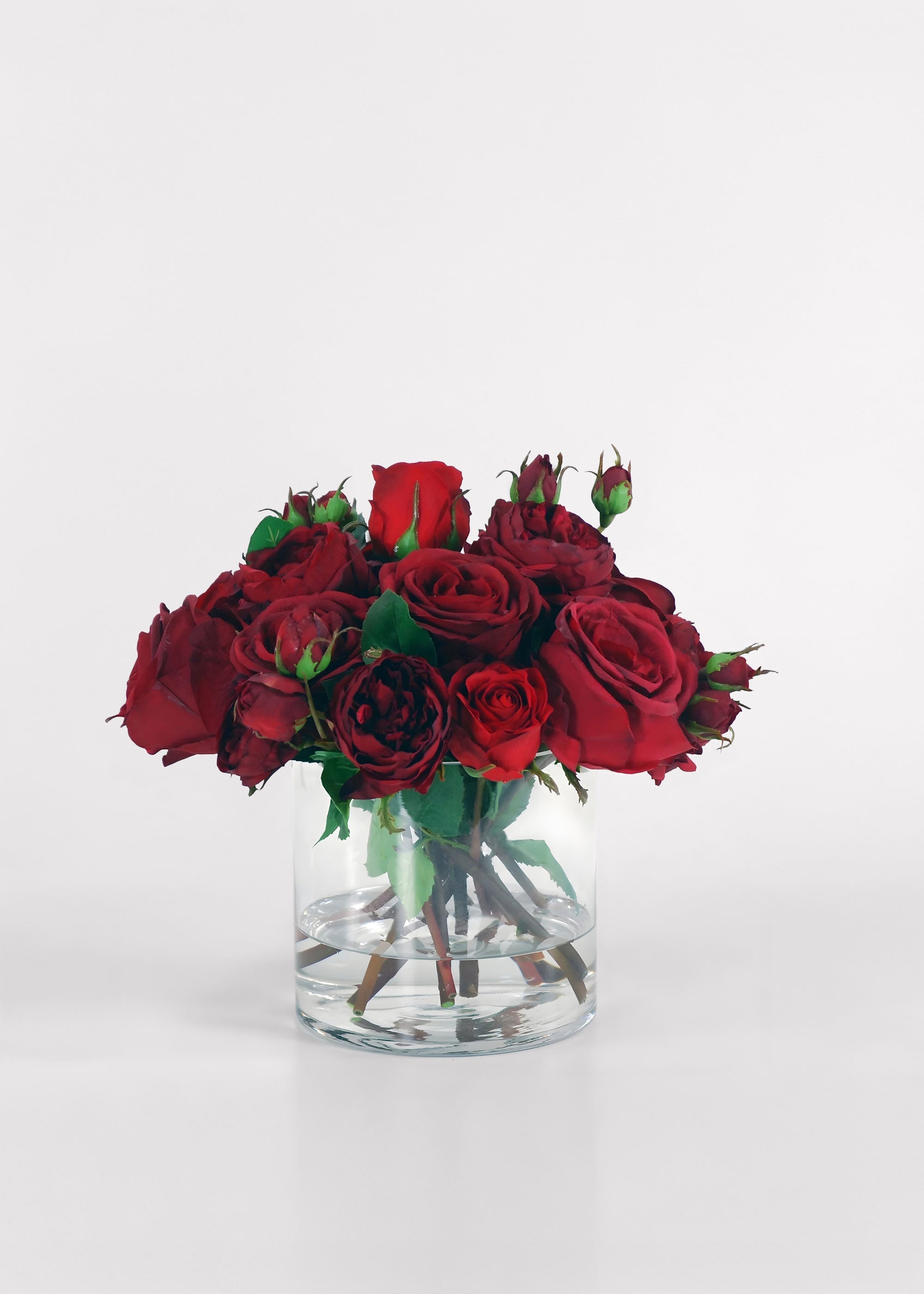 Red Artificial Rose Arrangement for Vase Styling