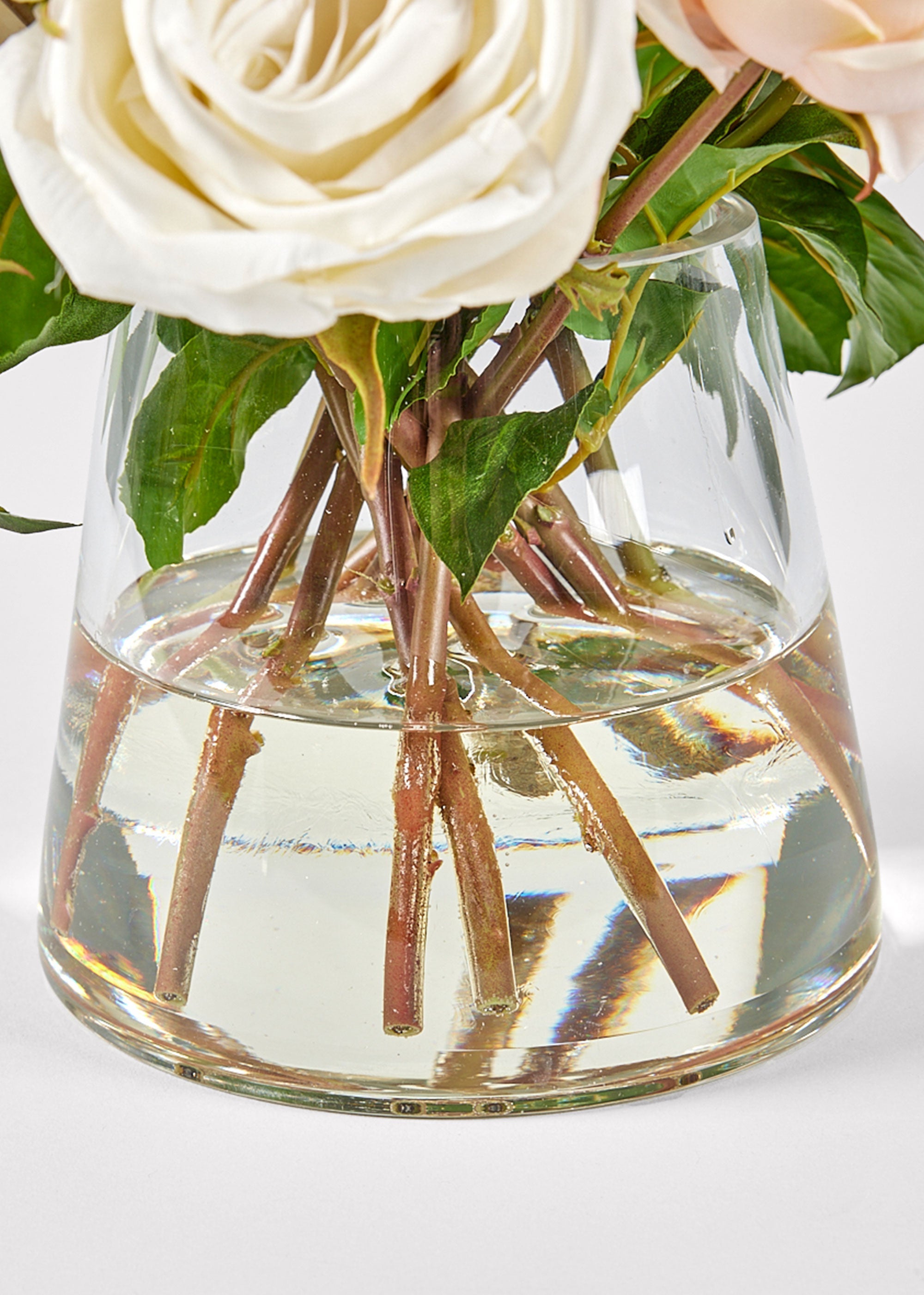 Natural Touch Artificial Rose Arrangement for Entryway Arrangement