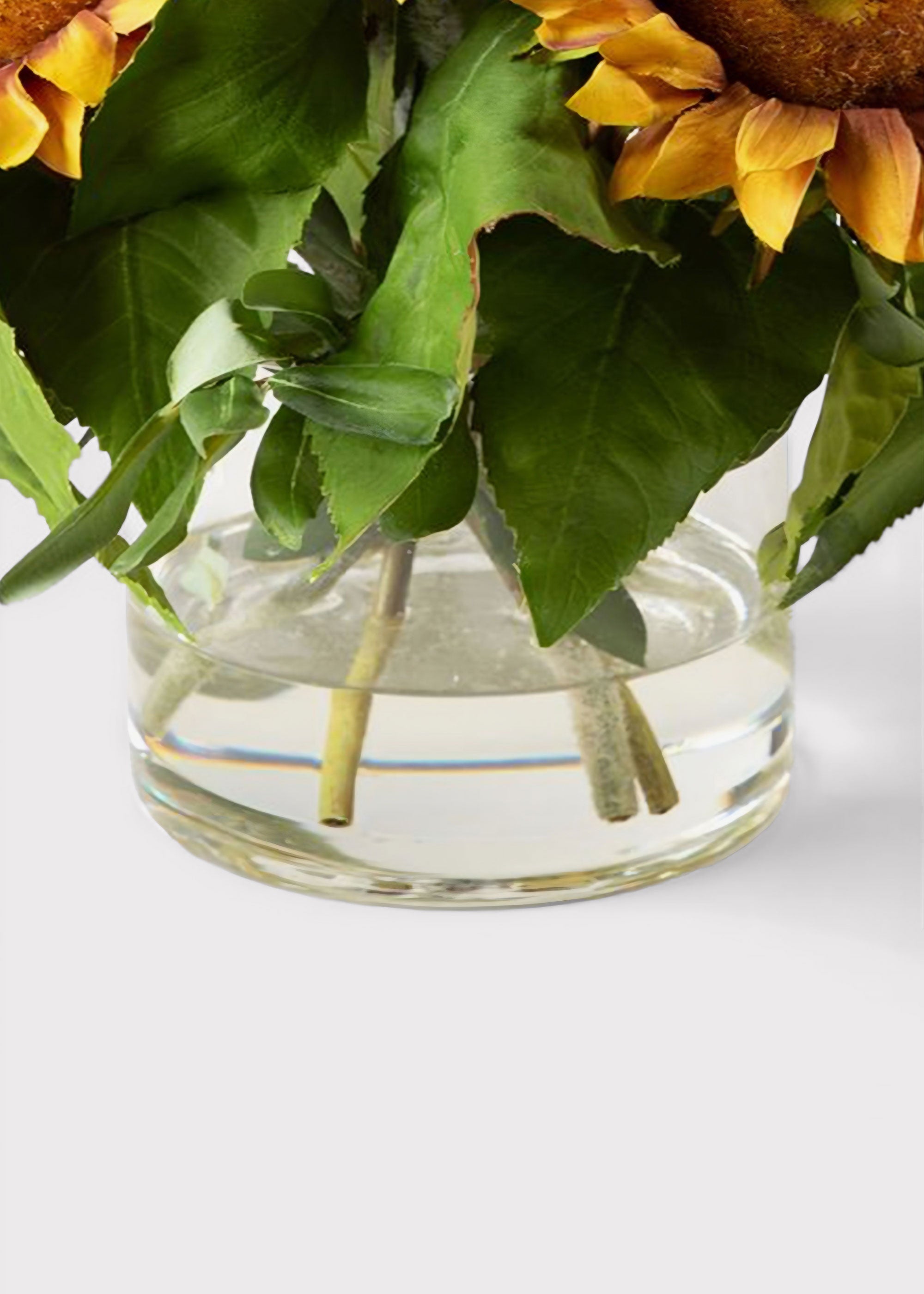 Clear Artificial Sunflower Arrangement for Wedding Decor