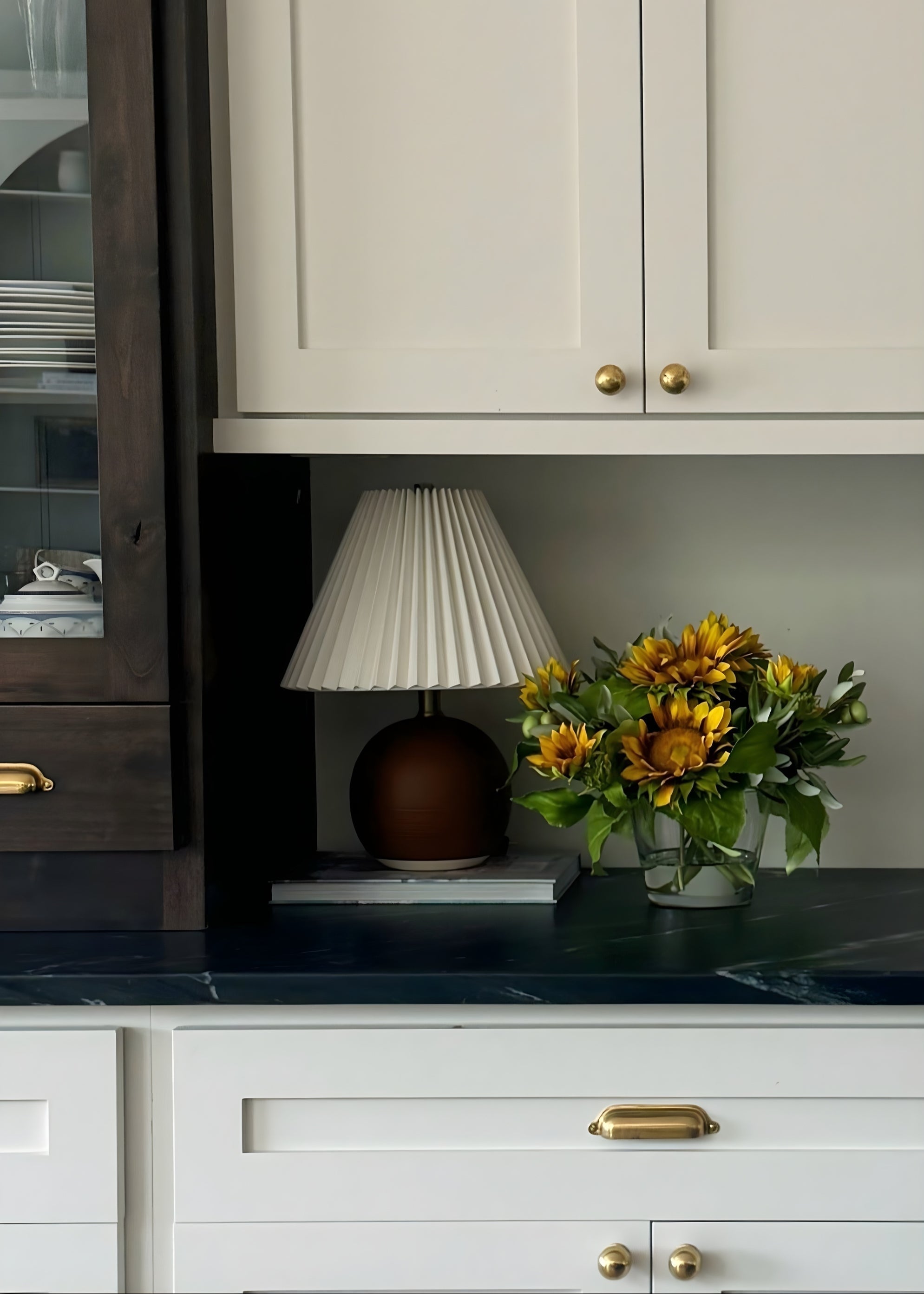 Clear Artificial Sunflower Arrangement for Home Decor