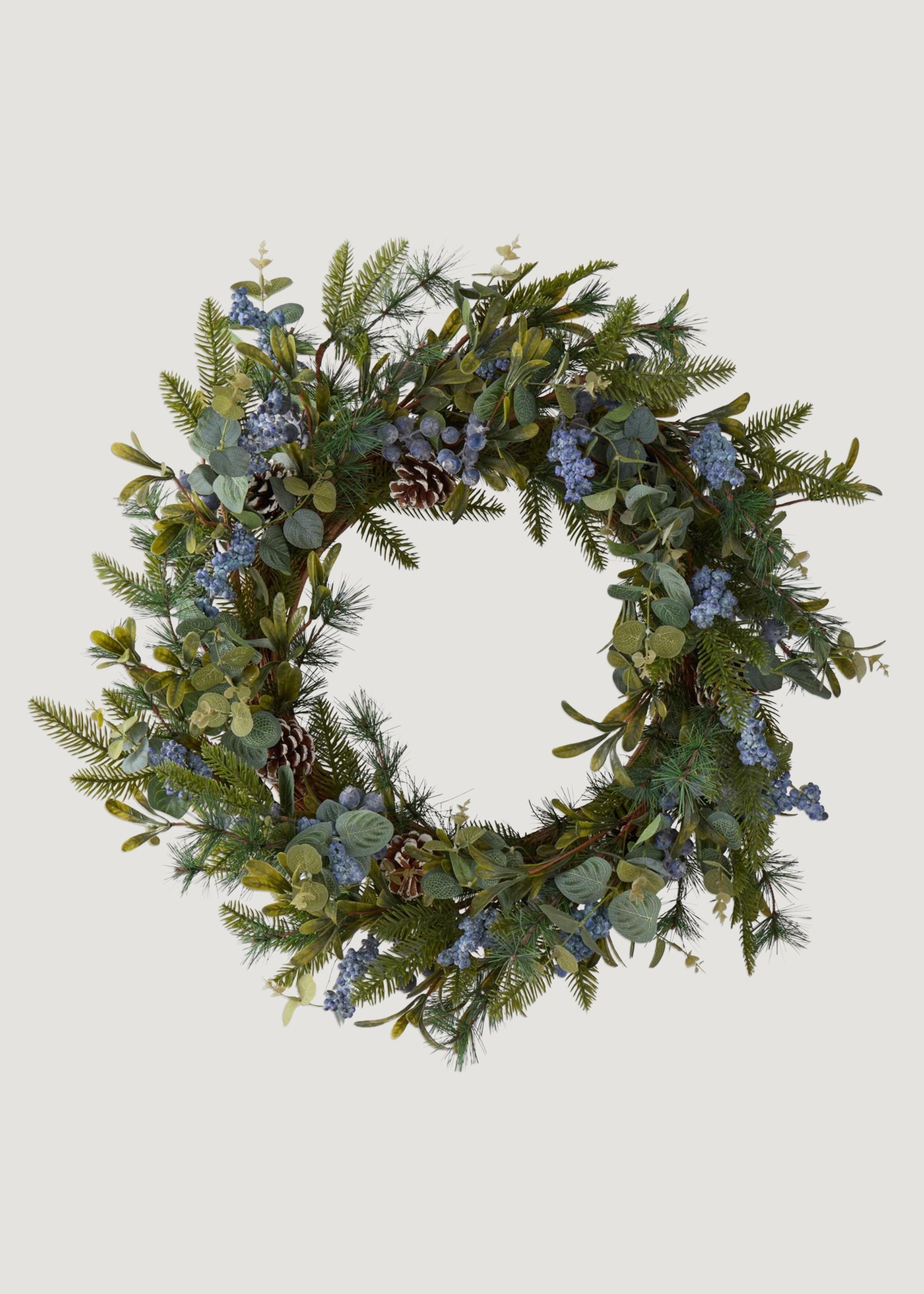 Blue Artificial Berry Wreath for Vase Styling