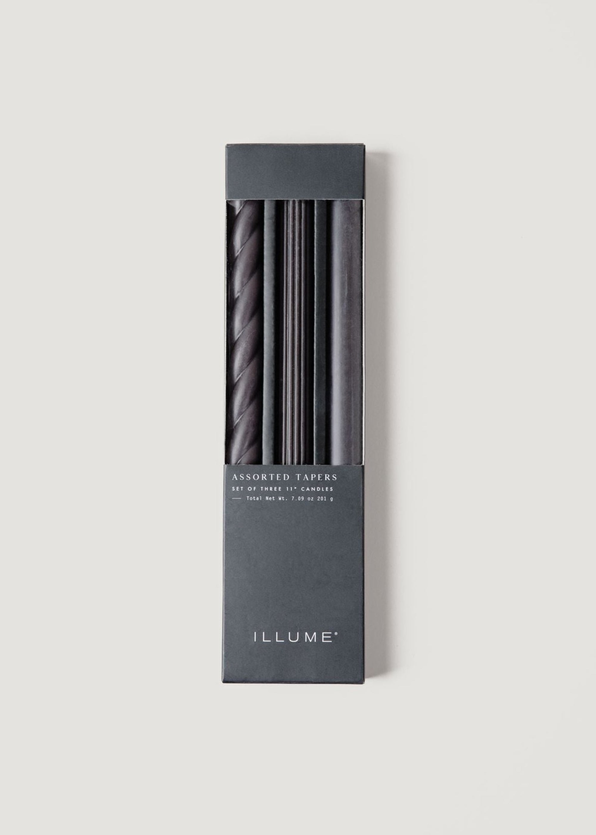 Black Pack Taper Candles for Home Decor