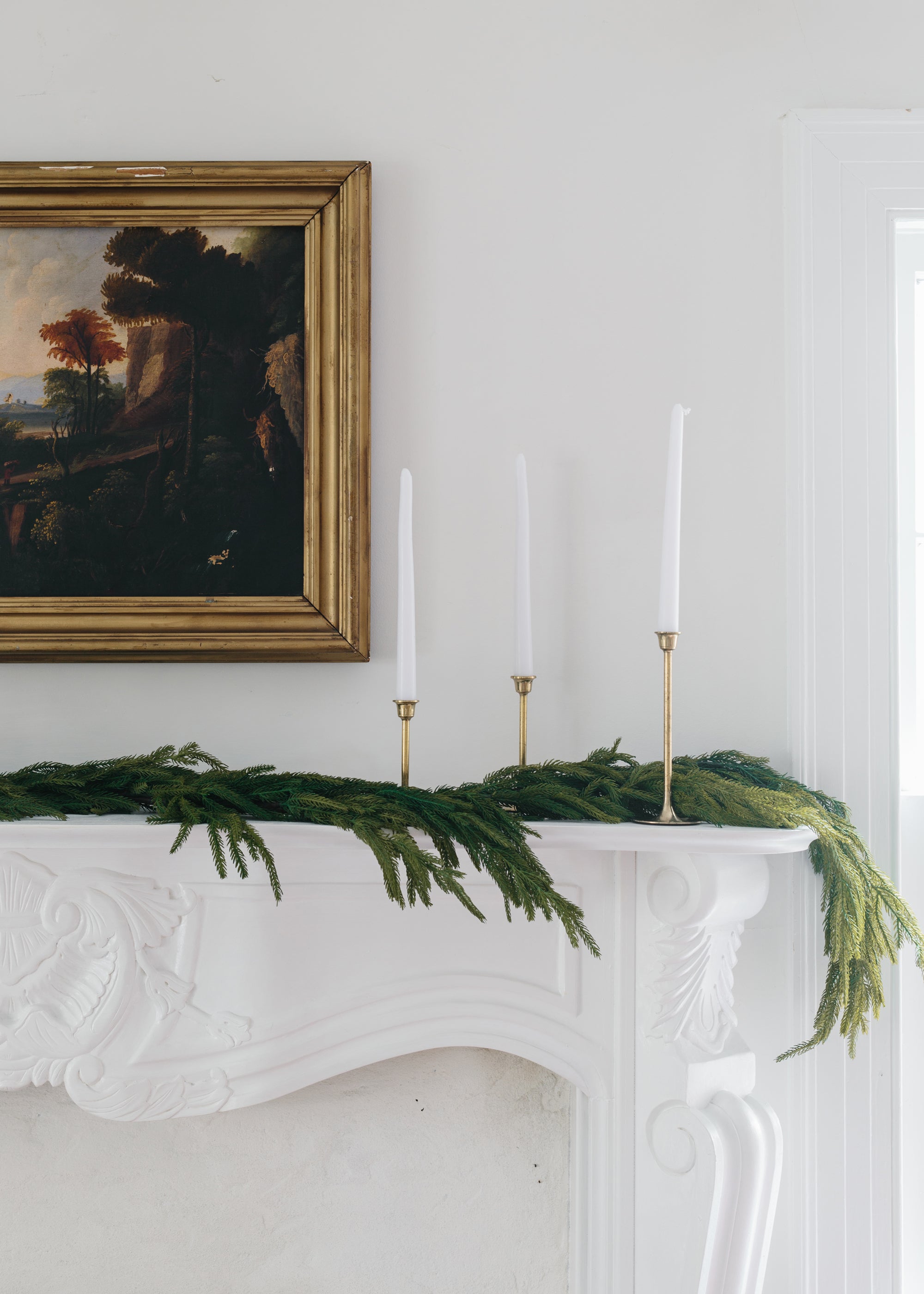 Brown Artificial Pine Garland for Home Decor