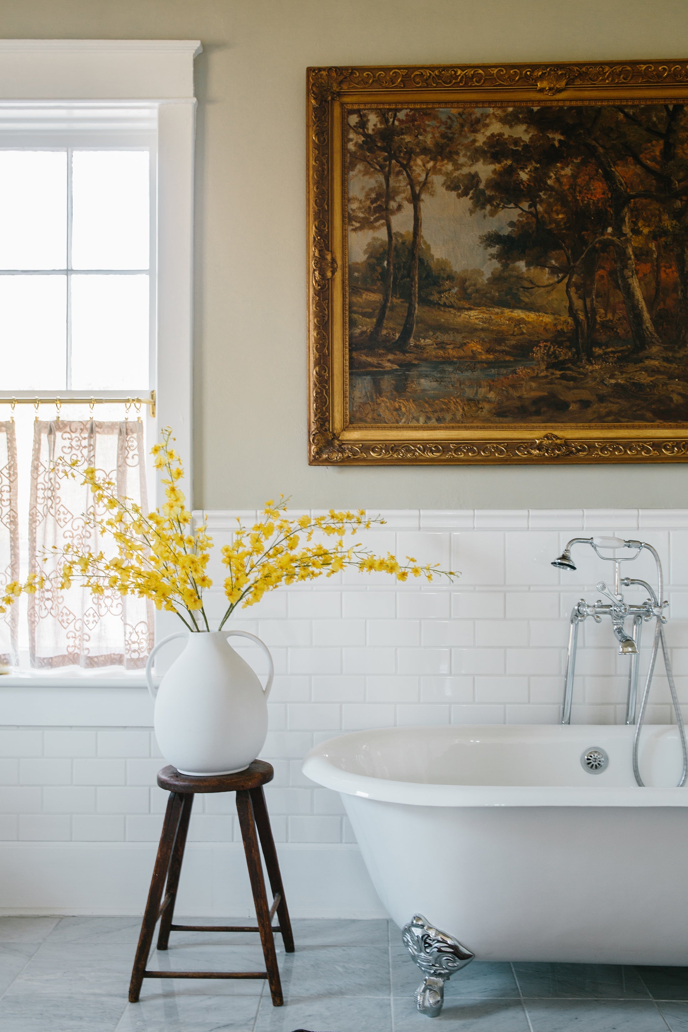 Yellow Artificial Orchid Stem for Home Decor