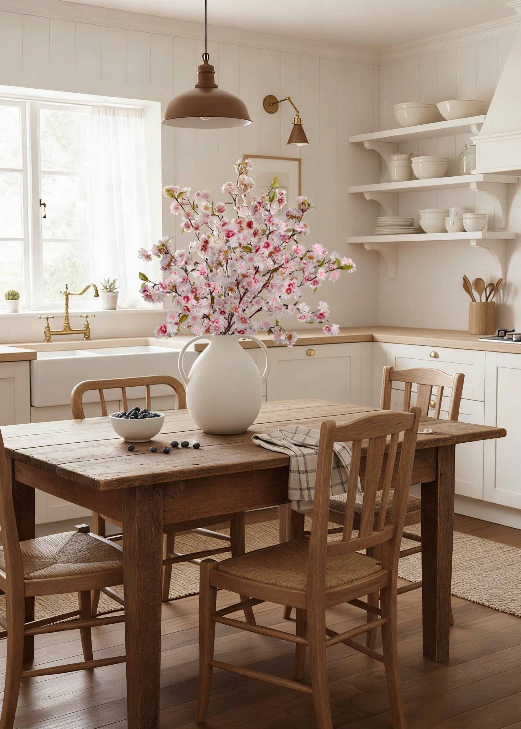 Pink Artificial Cherry Blossom Bundle for Home Decor