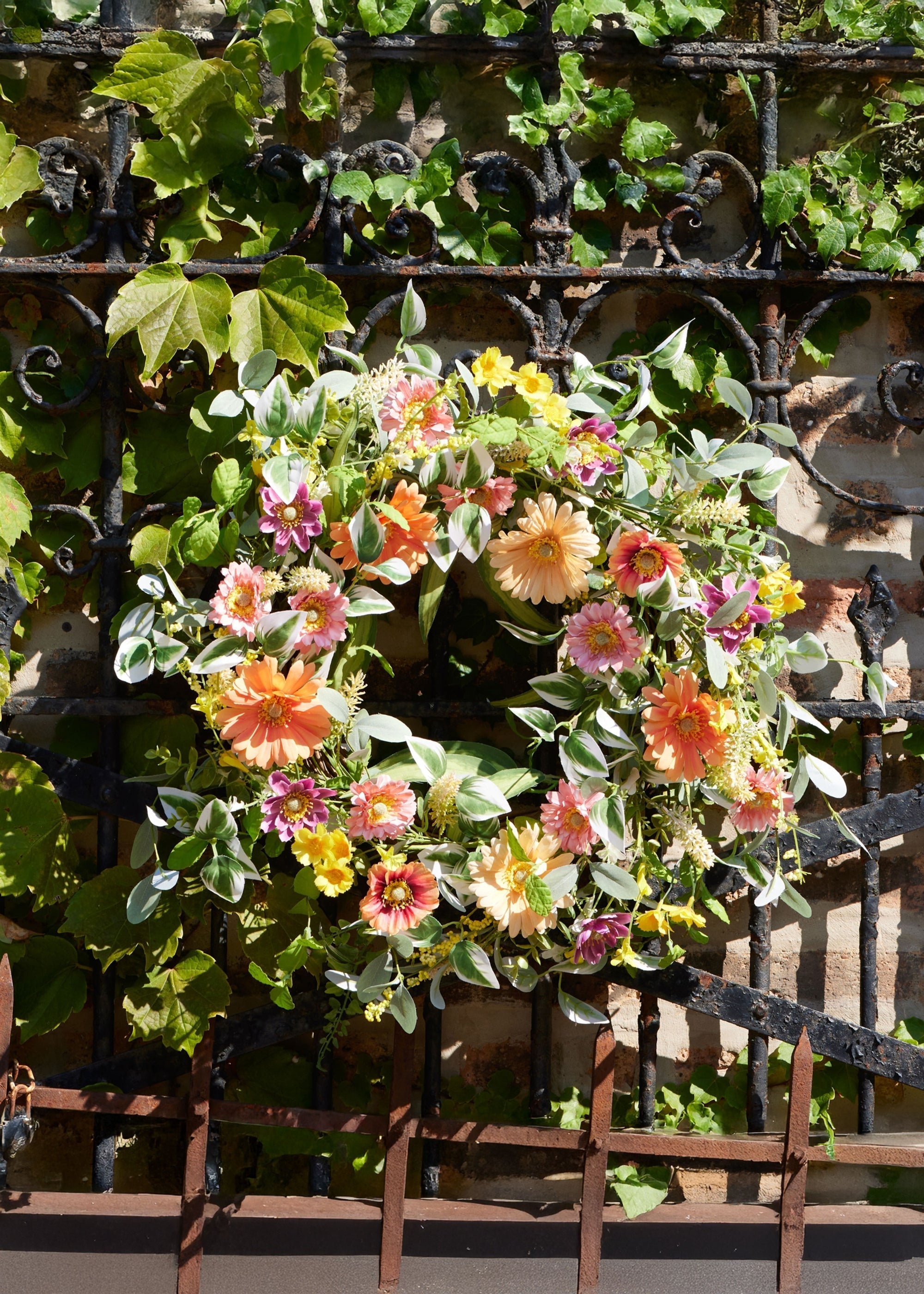 Artificial Daisy Wreath for Home Decor