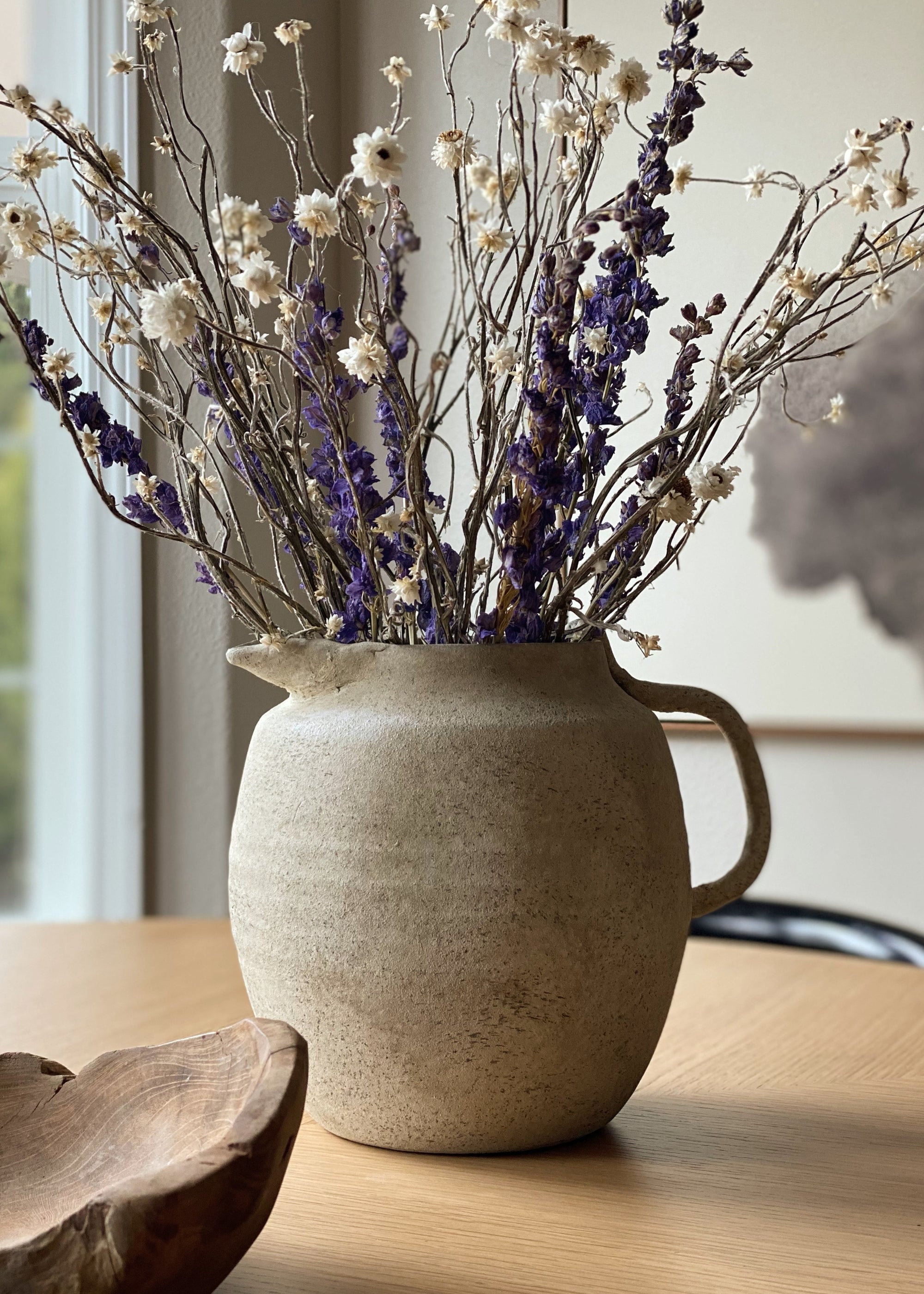 White Dried Natural White Ammobium 4 Oz Bunch for Home Decor