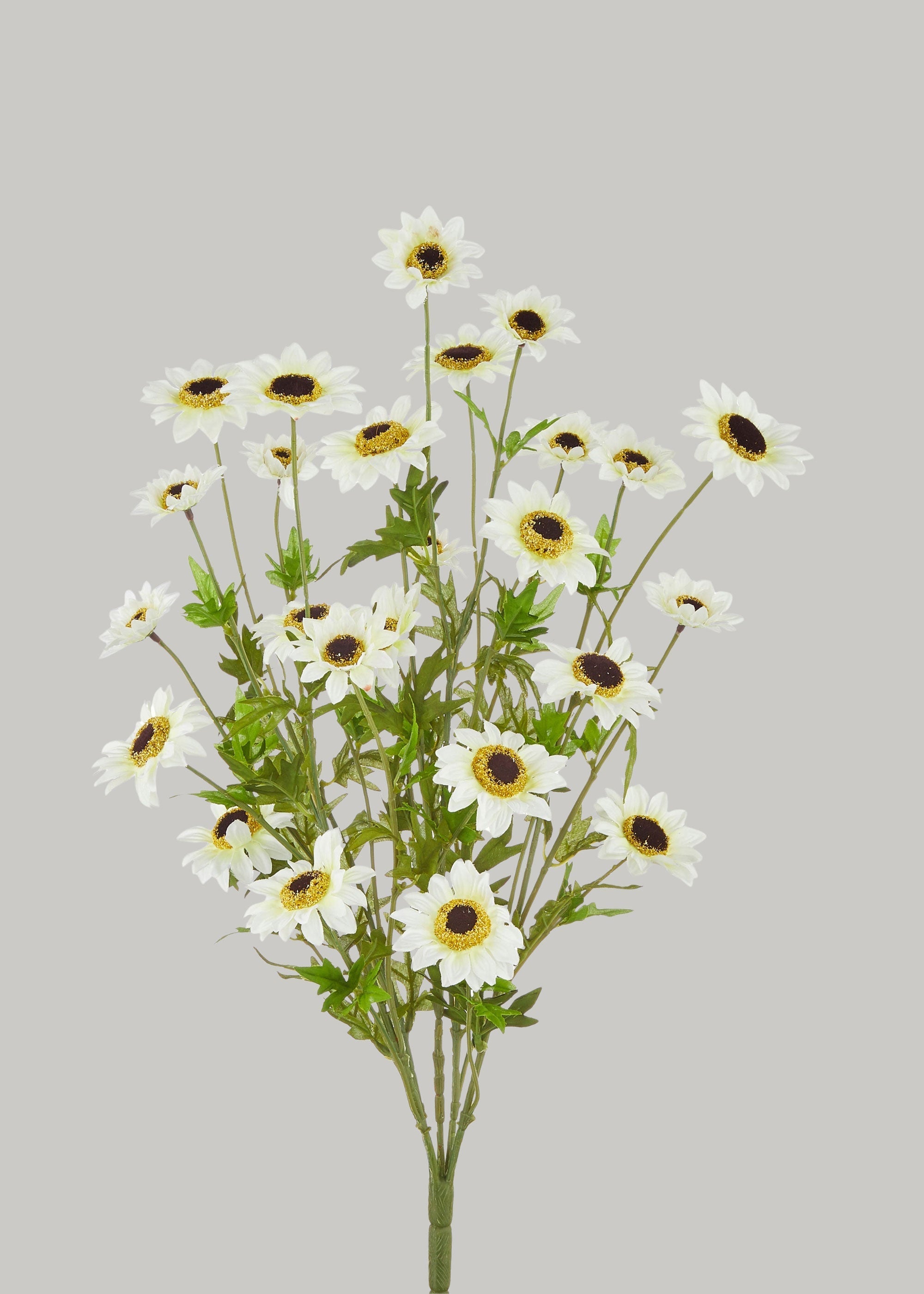 White Artificial Black Eyed Susan Wildflower Bush for Vase Styling