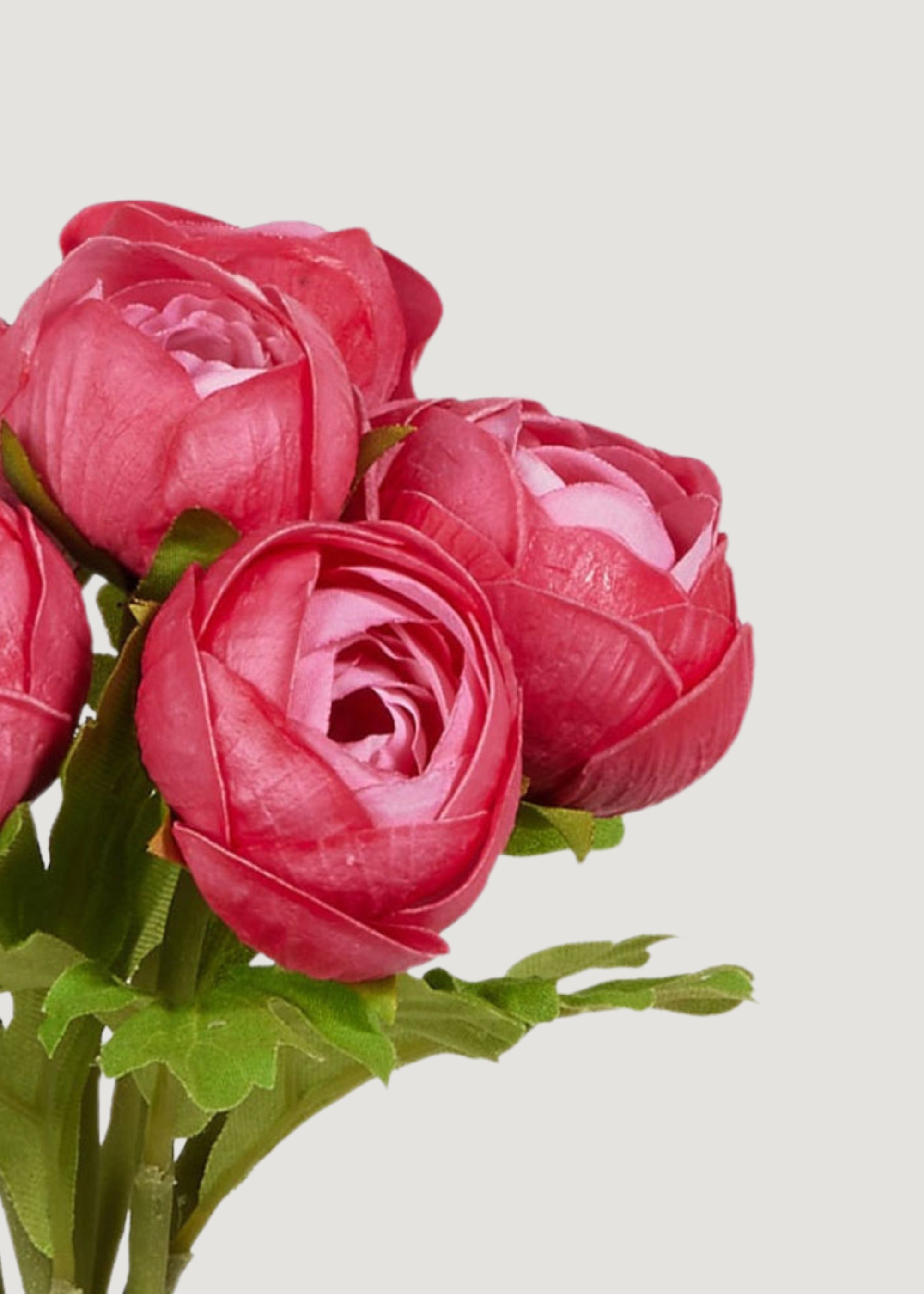 Pink Real Touch Artificial Ranunculus Bundle for Home Decor
