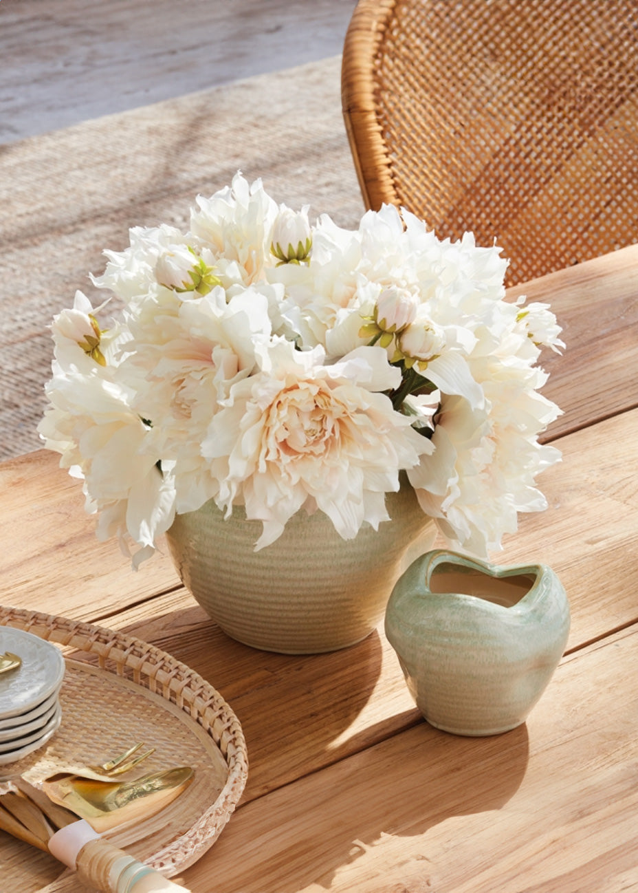 Cream Artificial Dahlia Bundle for Entryway Arrangement