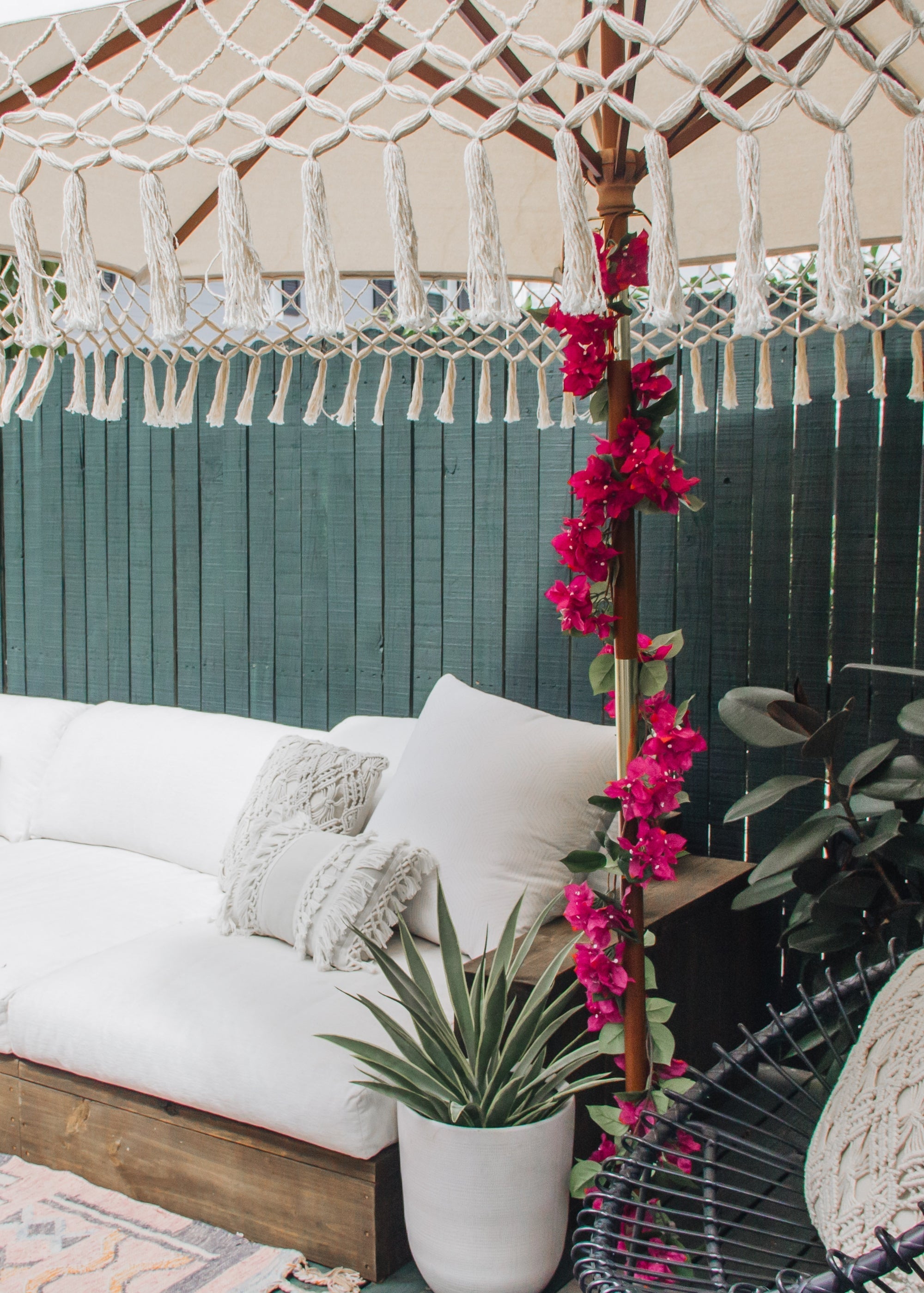 Pink Artificial Bougainvillea Garland for Home Decor