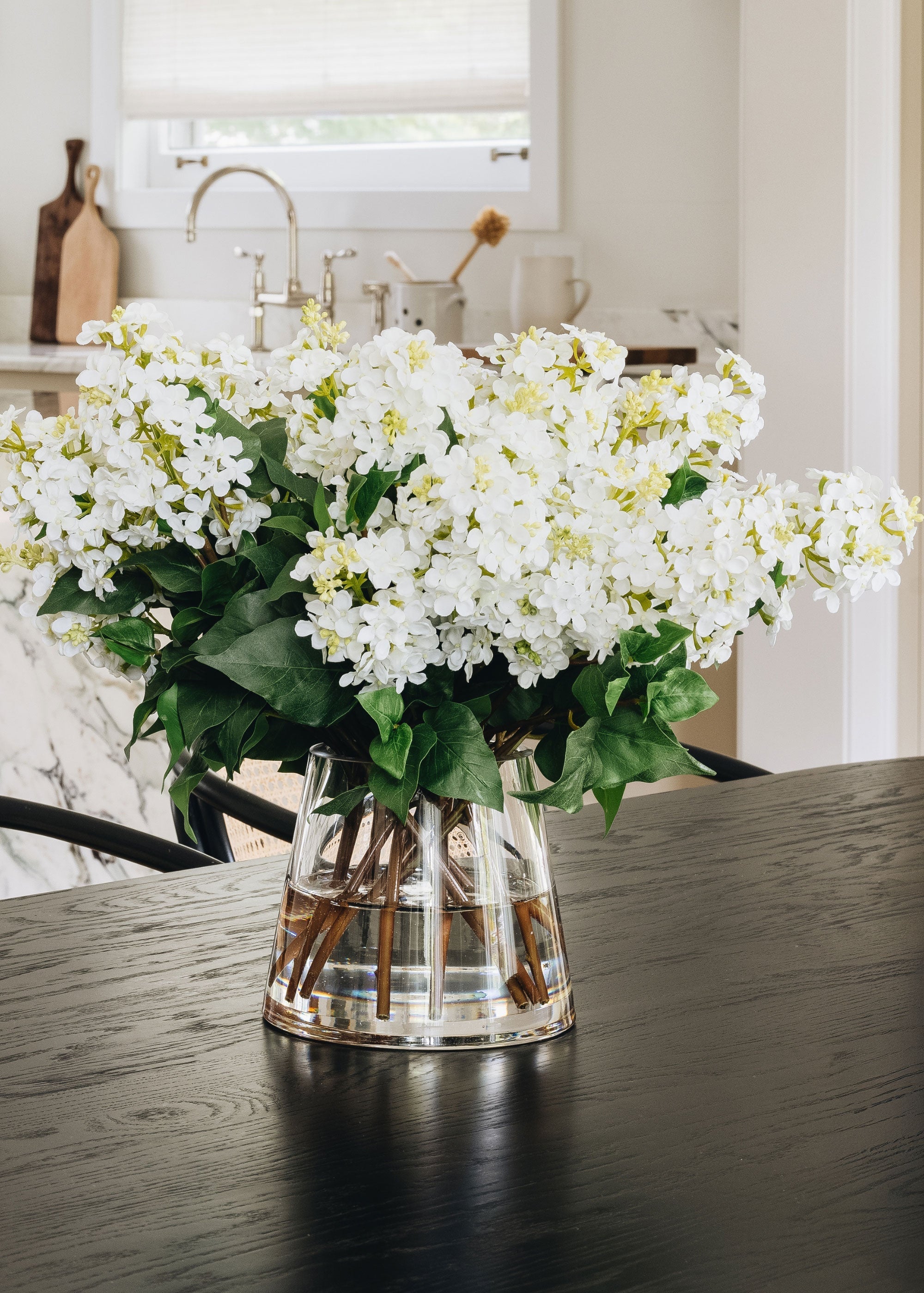 Clear Artificial Lilac Arrangement for Vase Styling