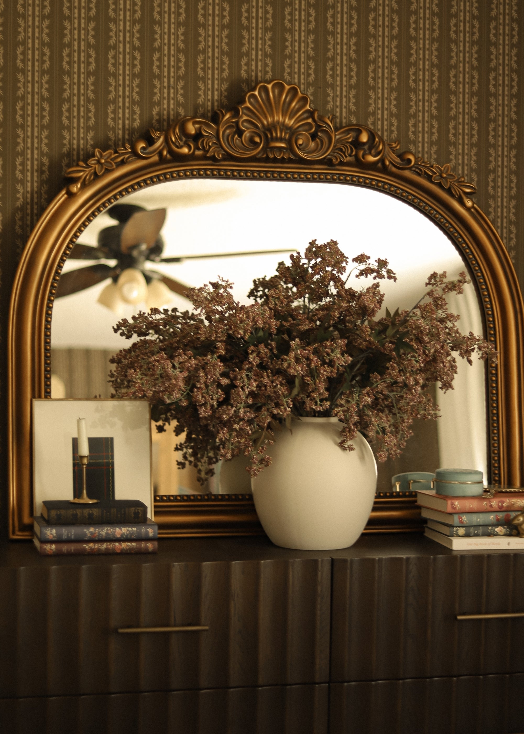 Plum Artificial Berry Branch for Wedding Decor