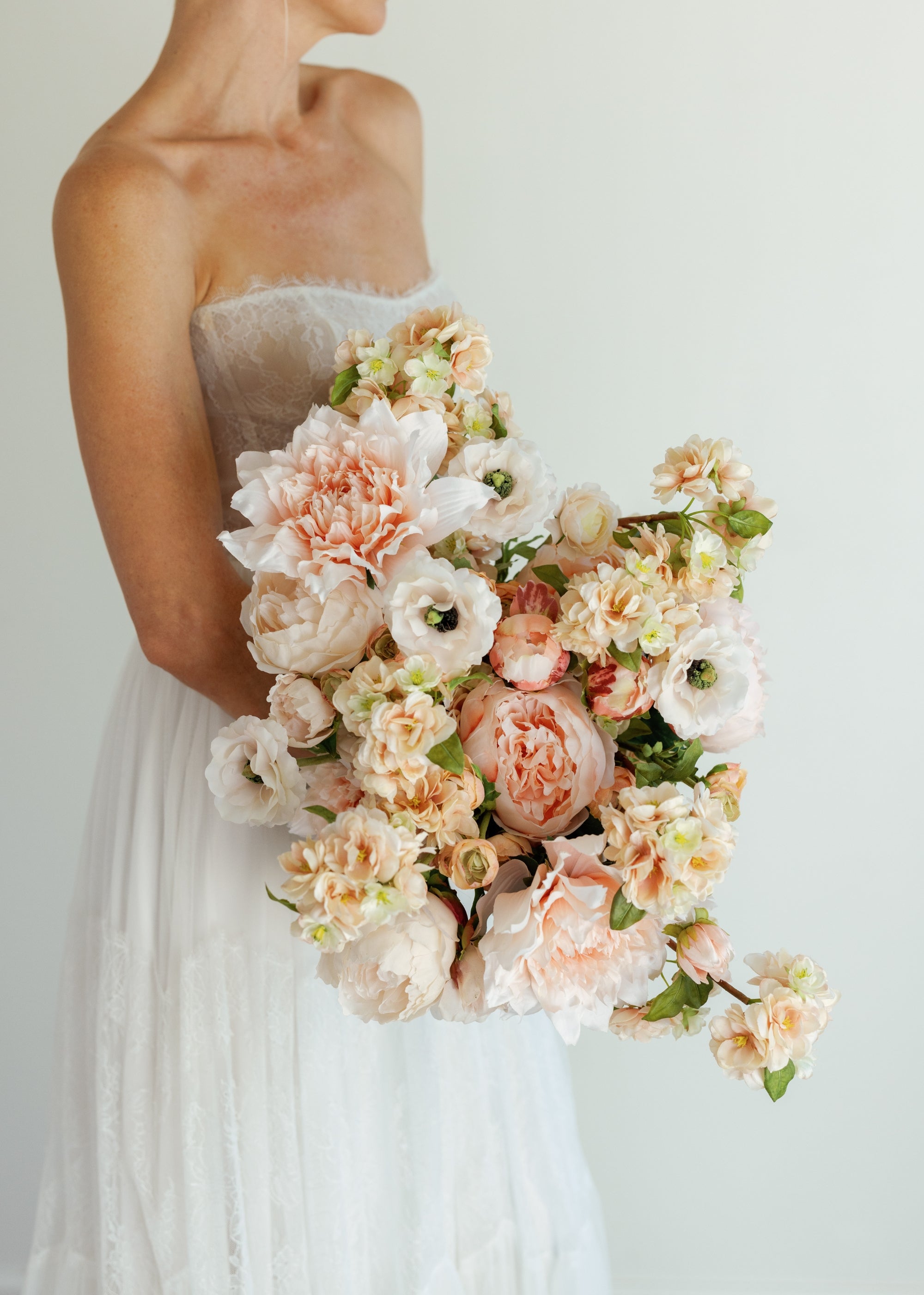 Cream Artificial Ranunculus Bundle for Home Decor