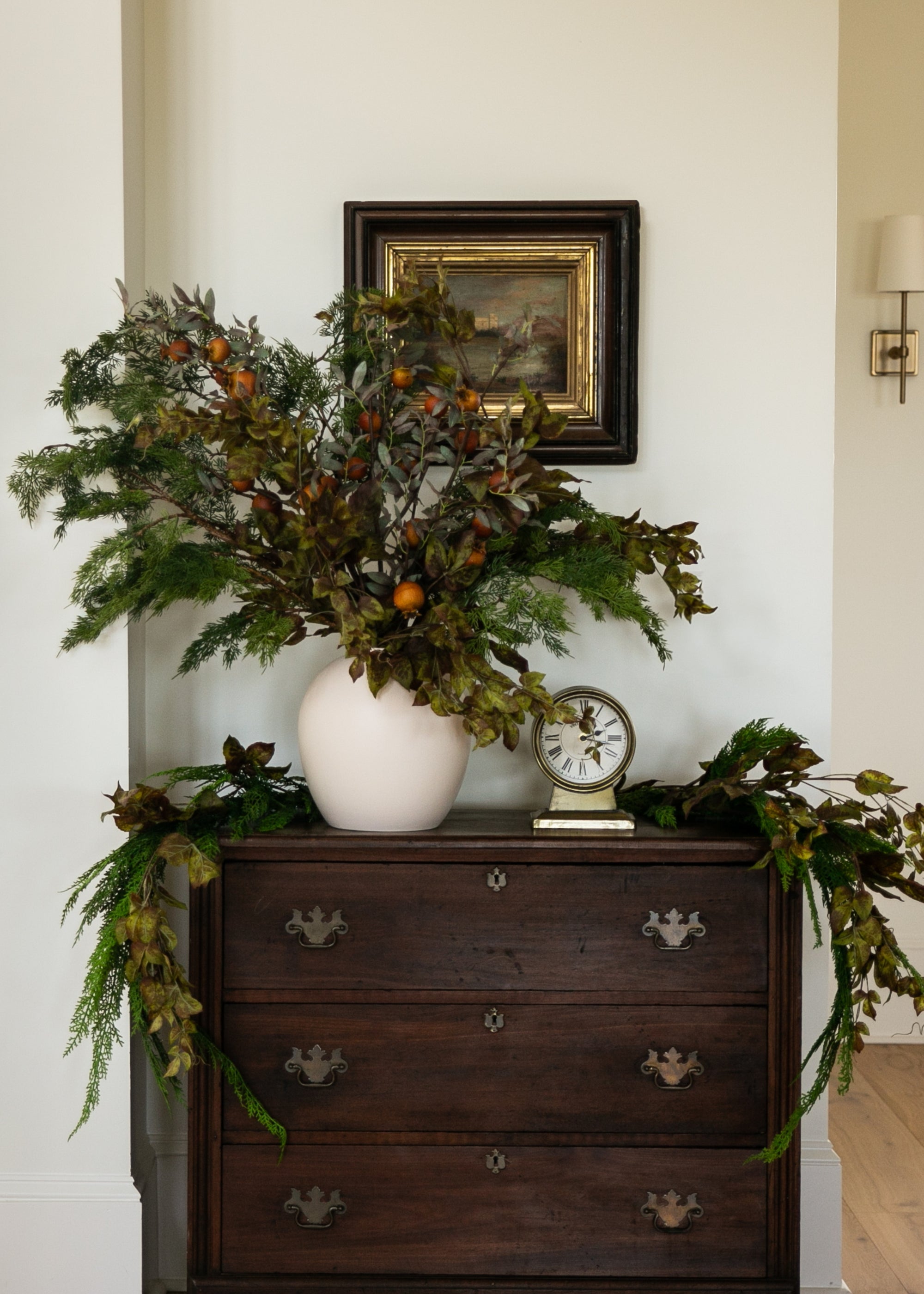 Green Artificial Cedar Branch for Home Decor