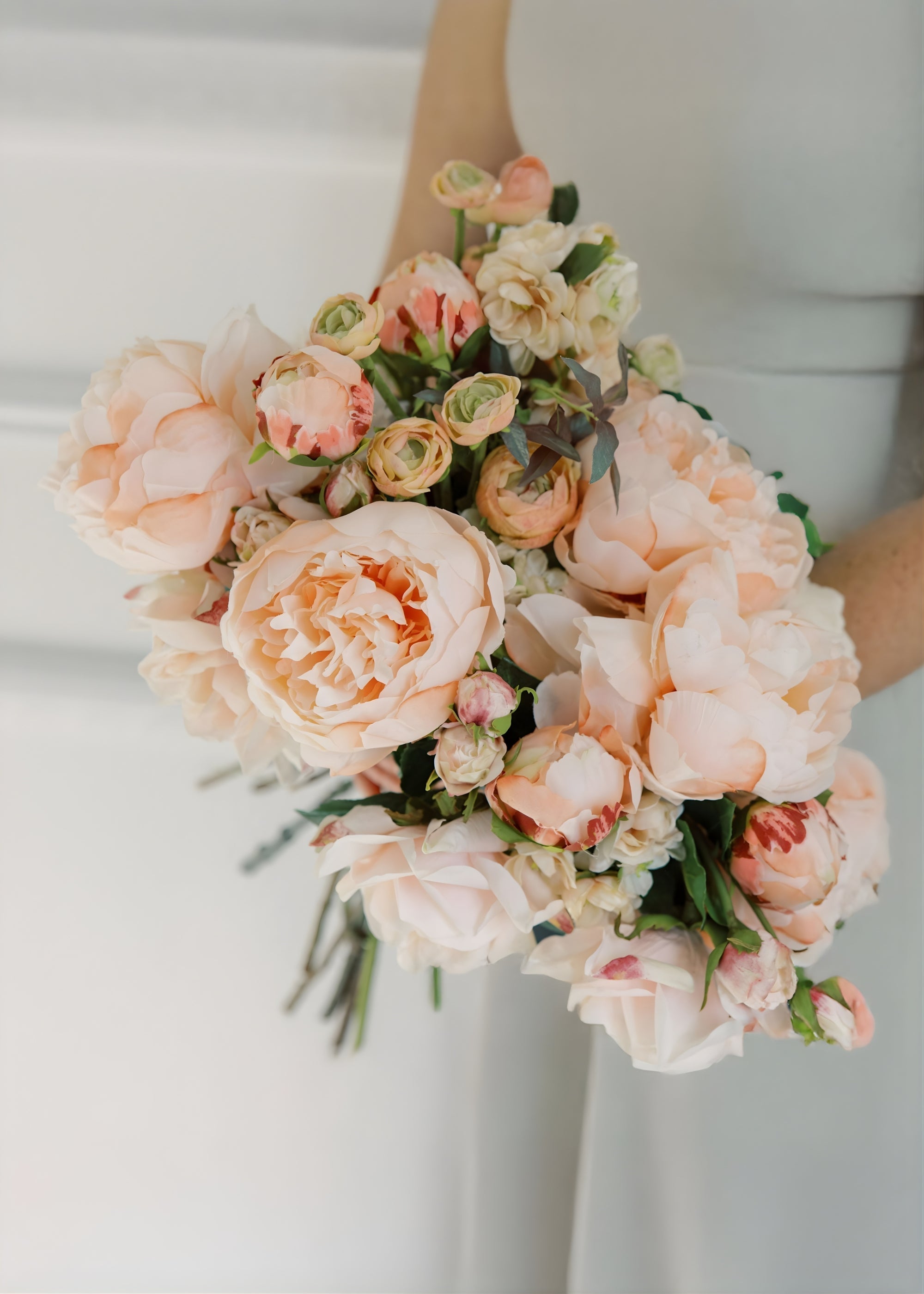 Blush Real Touch Artificial Peony Bundle for Home Decor