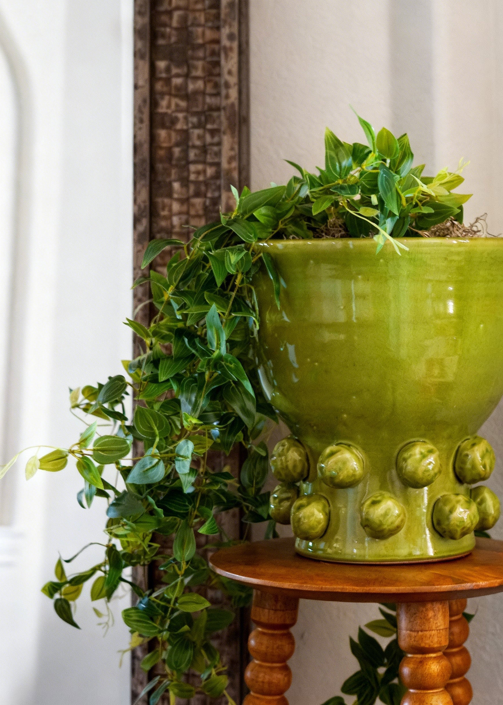 Green Artificial Hanging Deluxe Tradescantia for Wedding Decor